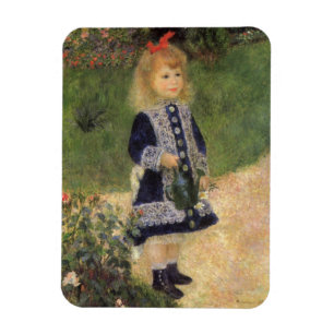 Een meisje met watering kan van Pierre Renoir Magneet