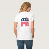 Een meisje moet een republikeinse vrouw zijn t-shirt (Achterkant volledig)