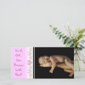 Een meisje... Onze edele kleine pareltje Aankondiging (Staand voorkant)