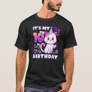 Een meisje van 10 jaar oud, K-pop kitten met fing T-shirt
