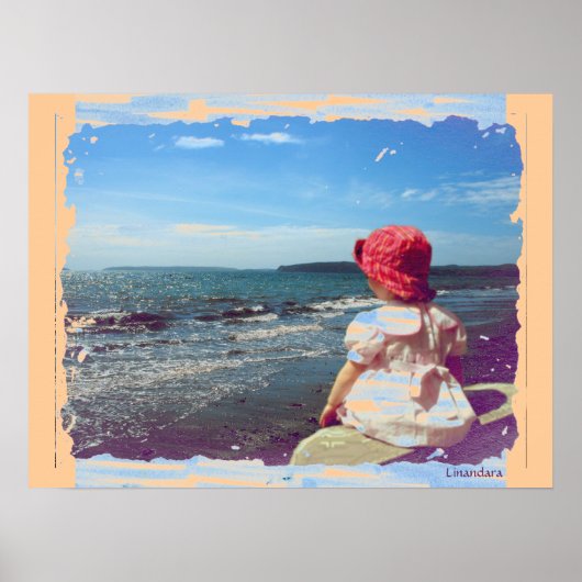 Een meisje van het Zee Poster (Voorkant)