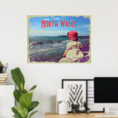 Een meisje van het Zee Poster (Thuiskantoor)