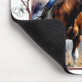 Een meisjes Paard Muismat (Hoek)