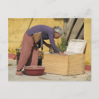 Een melange kleur briefkaart