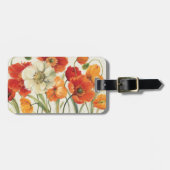 Een melodie van papavers bagagelabel (Voorkant horizontaal)