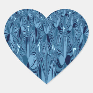 Een mengsel van Blauw Hart Sticker