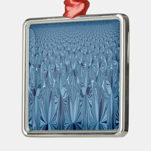 Een mengsel van Blauw Metalen Ornament (Links)