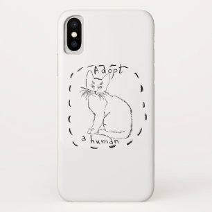 Een mens aannemen iPhone x hoesje