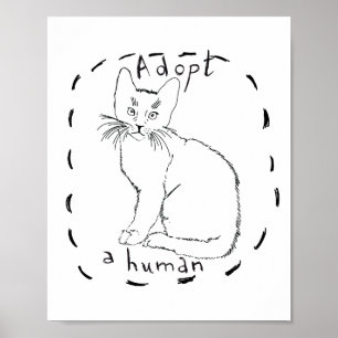 Een mens aannemen poster