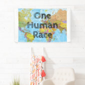 Eén menselijke ras spandoek (Insitu)