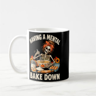 Een Mentale Bake Down Hebben Funny Mentale Gezondh Koffiemok