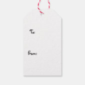 Een Meowy Cat Kerstmis Cadeaulabel (Achterkant)