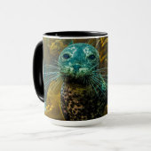 Een merkwaardig zeebraseal Kelp bos | Santa Barbar Mok (Voorkant links)