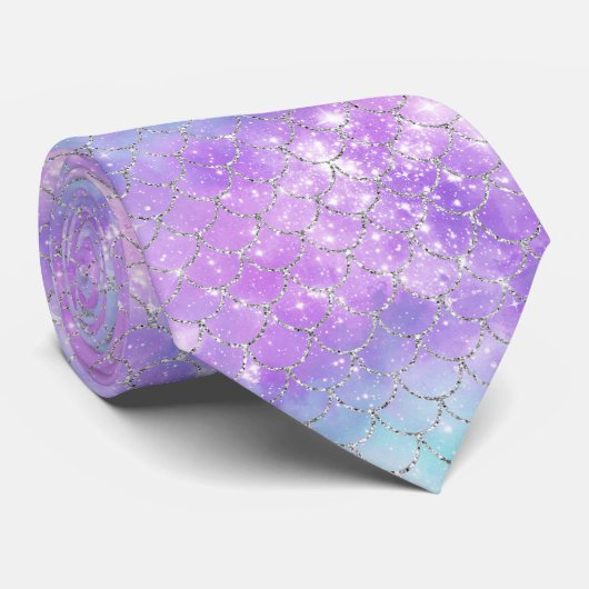 Een Mermaid Galaxy Series Design 11 Stropdas (Opgerold)
