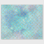 Een Mermaid Galaxy Series Design 2 Cadeaupapier (Vlak)