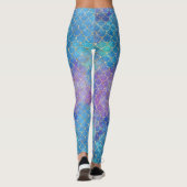 Een Mermaid Galaxy Series Design 9 Leggings (Achterkant)