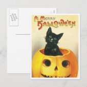 Een Merry Halloween Feestdagenkaart (Voorkant / Achterkant)