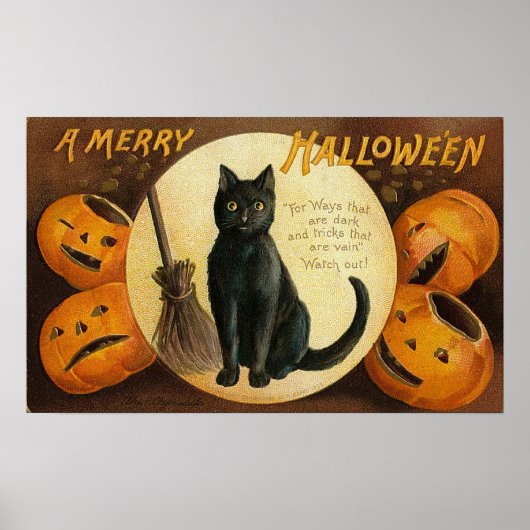 Een Merry Halloween Poster (Voorkant)