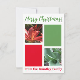 Een 'Merry Kerstmis'-kaartje van Z. Bedankkaart