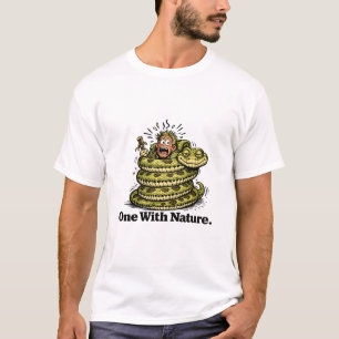 Eén met de natuur t-shirt