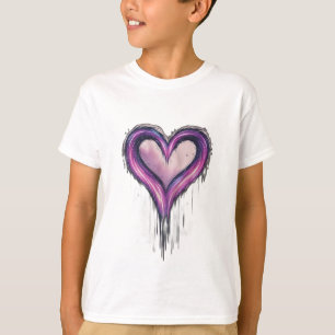 Een meteorenzwerm die de vorm van een hart of in t-shirt