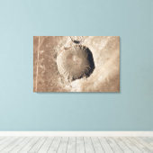 Een meteorietinslagkrater canvas afdruk (Insitu (Houten vloer))