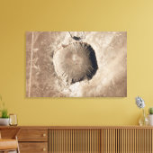 Een meteorietinslagkrater canvas afdruk (Insitu (Woonkamer))