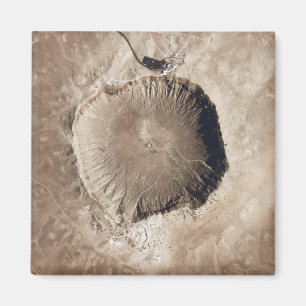 Een meteorietinslagkrater magneet