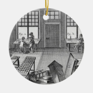 Een meubeleningswerkplaats van de "Encyclop" Keramisch Ornament