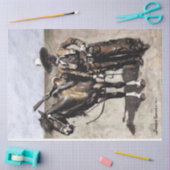 Een Mexicaanse Buccaro in Texas door Frederic Remi Tissuepapier (Craft)