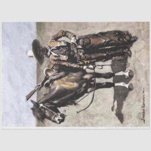 Een Mexicaanse Buccaro in Texas door Frederic Remi Tissuepapier
