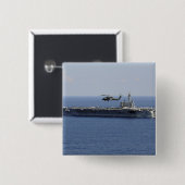 Een MH-60S Seahawk-helikopter Vierkante Button 5,1 Cm (Voorkant /achterkant)