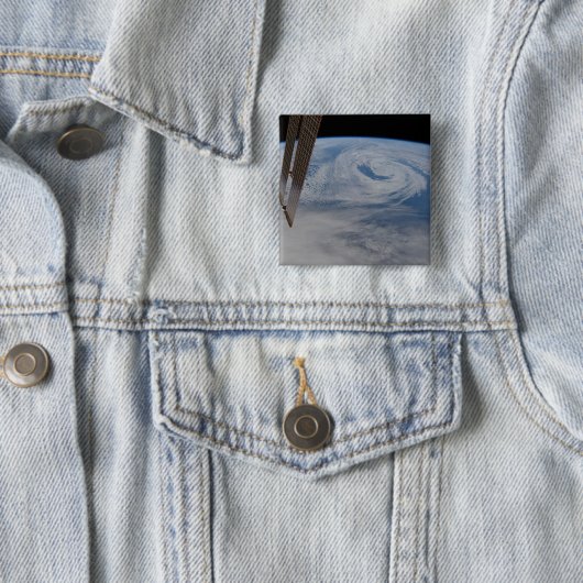 Een mid-atlantisch lagedruksysteem. vierkante button 5,1 cm (In situ)