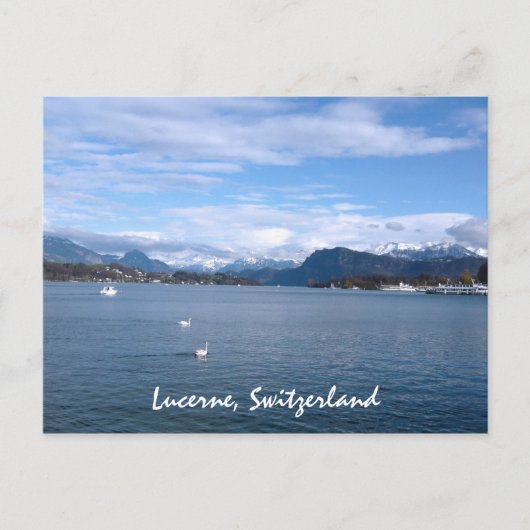Een middag door het Lucerne-meer Briefkaart (Voorkant)
