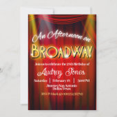 Een middag op Broadway Kaart (Voorkant)