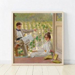 Een middag op de Porch (1895) Poster