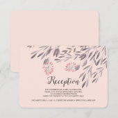 Een midzomernacht bruiloft receptie bijlage kaart (Voorkant / Achterkant)