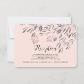 Een midzomernacht bruiloft receptie bijlage kaart (Voorkant)