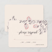 Een midzomernacht droom bruiloft RSVP v2 (Voorkant / Achterkant)