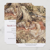 Een midzomernacht droom bruiloft uitnodiging (Voorkant / Achterkant)