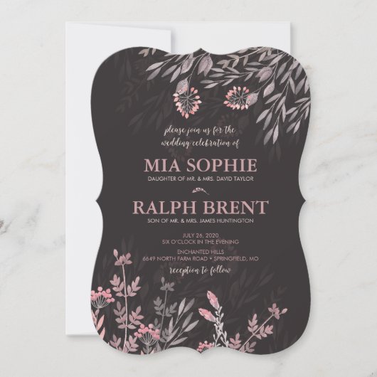 Een midzomernacht droombruiloft kaart (Voorkant)