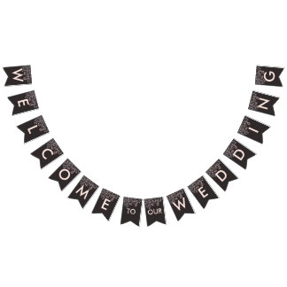 Een midzomernacht droombruiloft vlaggetjes