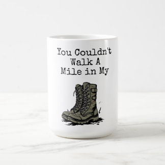 "Een mijl in mijn laarzen" Koffiemok
