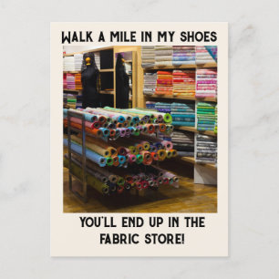 Een mijl in mijn schoenen lopen feestdagenkaart