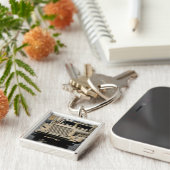 Een mijnbestendig, tegen hinderen beschermd voertu sleutelhanger (Zijkant)