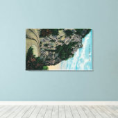 Een Mile High, bij Mt. LoweMt. Lowe, CA Canvas Afdruk (Insitu (Houten vloer))