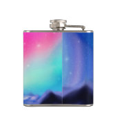 Een miljoen Aurora Dreams Flask Heupfles (Achterkant)