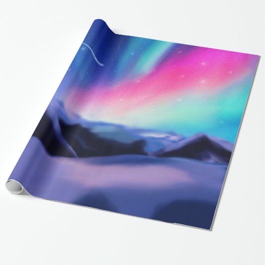 Een miljoen Aurora droams Cadeaupapier (Uitgerold)