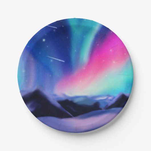 Een miljoen Aurora droams Papieren Bordje (Voorkant)