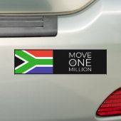 Eén miljoen Bumpersticker verplaatsen (Op auto)